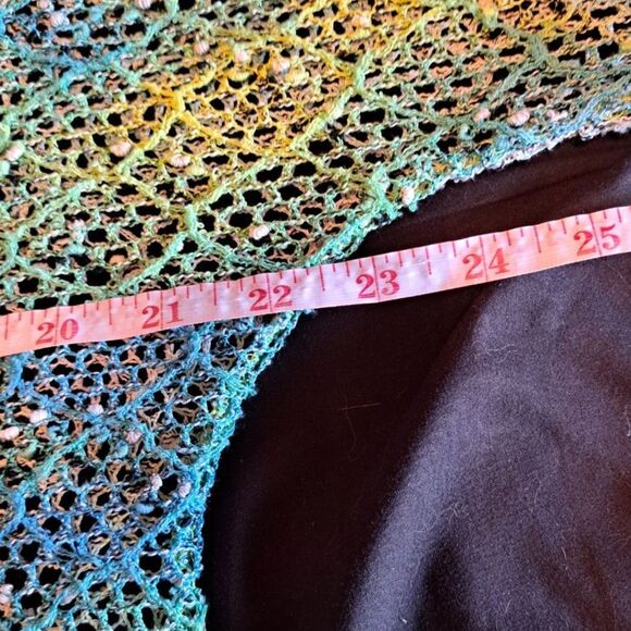 KAKTUS Green Open Knit Cardigan Fisherman Laggenlook Lagom Womens S - Picture 7 of 12